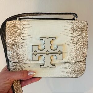 Tory Burch Eleanor Lizard Embossed Crossbody/Shoulder Bag